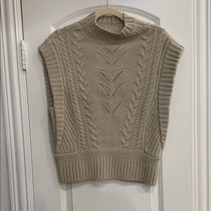 Wit & Wisdom Taupe Cowl Neck Sweater